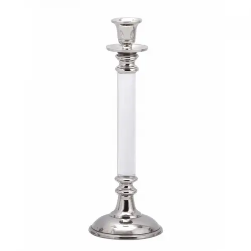 By Kohler  Candleholder Marsala 11x11x27cm Medium white silver (111609)