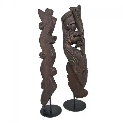  Statue/Sculpture 18x18x67cm Old Carvings