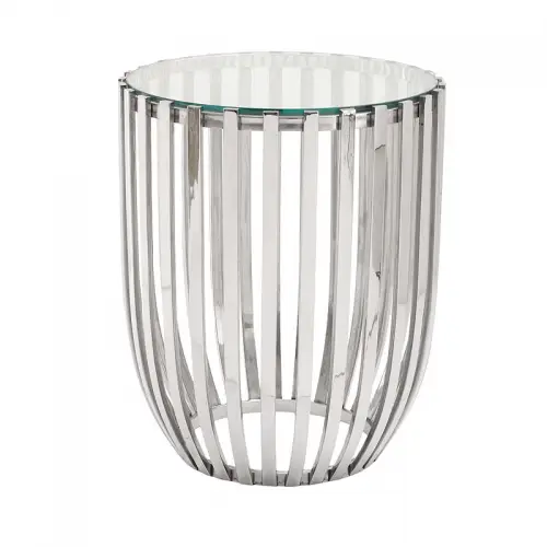 By Kohler  Sidetable Milton 46x46x56cm Glass Top (111468)