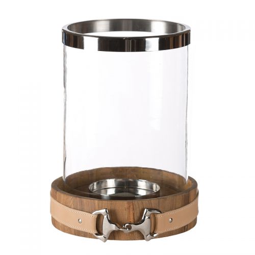 Hurricane Light Nola 22x22x30cm Horse Bit  Hurricane Light Nola 22x22x30cm Horse Bit