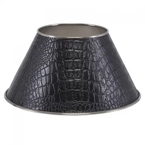  Lampshade 30x30x15cm croco leather black