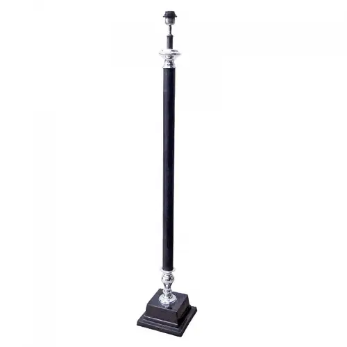  Floor Lamp black and silver with square leg