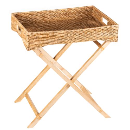 By Kohler  Butler Tray with Folded Wooden Legs 60x40x75cm (115173)
