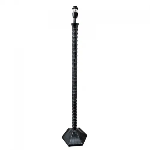  Floor Lamp raw silver black