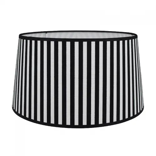  lampshade black/white small - 35/30/18 cm Halfhoog
