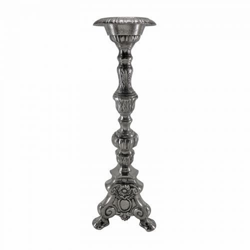 By Kohler  Candle Stand 15x13x44cm classic silver raw (200171)