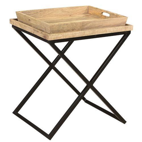  Side table Camron wood with tray
