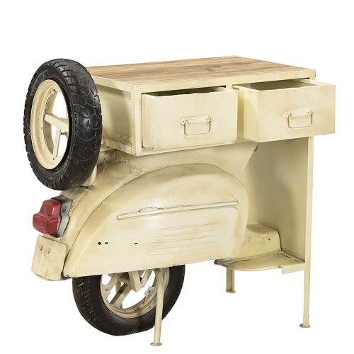  Console side Table vintage Scooter 96x48x100cm