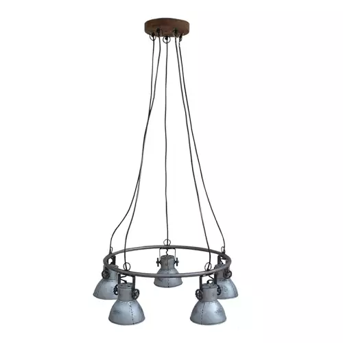  Vintage Hanging Lamp with Metal Shades
