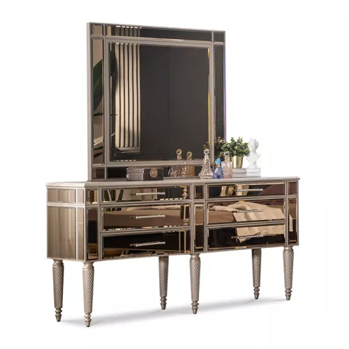 Cavalli Bedroom Dresser and Mirror