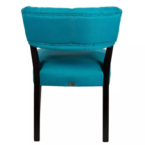 By Kohler  SALE Ryn Chair dining chair - Bahama Petrol 16 - Black legs (111859)