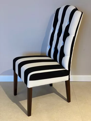  SALE Bryan Side dining chair - SW BIG Stripes- Kolonial