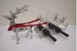  Reindeer with Sleigh Bottle Holder 73.5x15.5x40.5cm