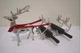 By Kohler  Reindeer with Sleigh Bottle Holder 73.5x15.5x40.5cm (201886)